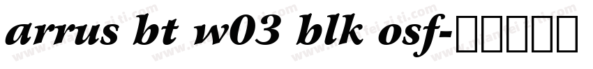 arrus bt w03 blk osf字体转换